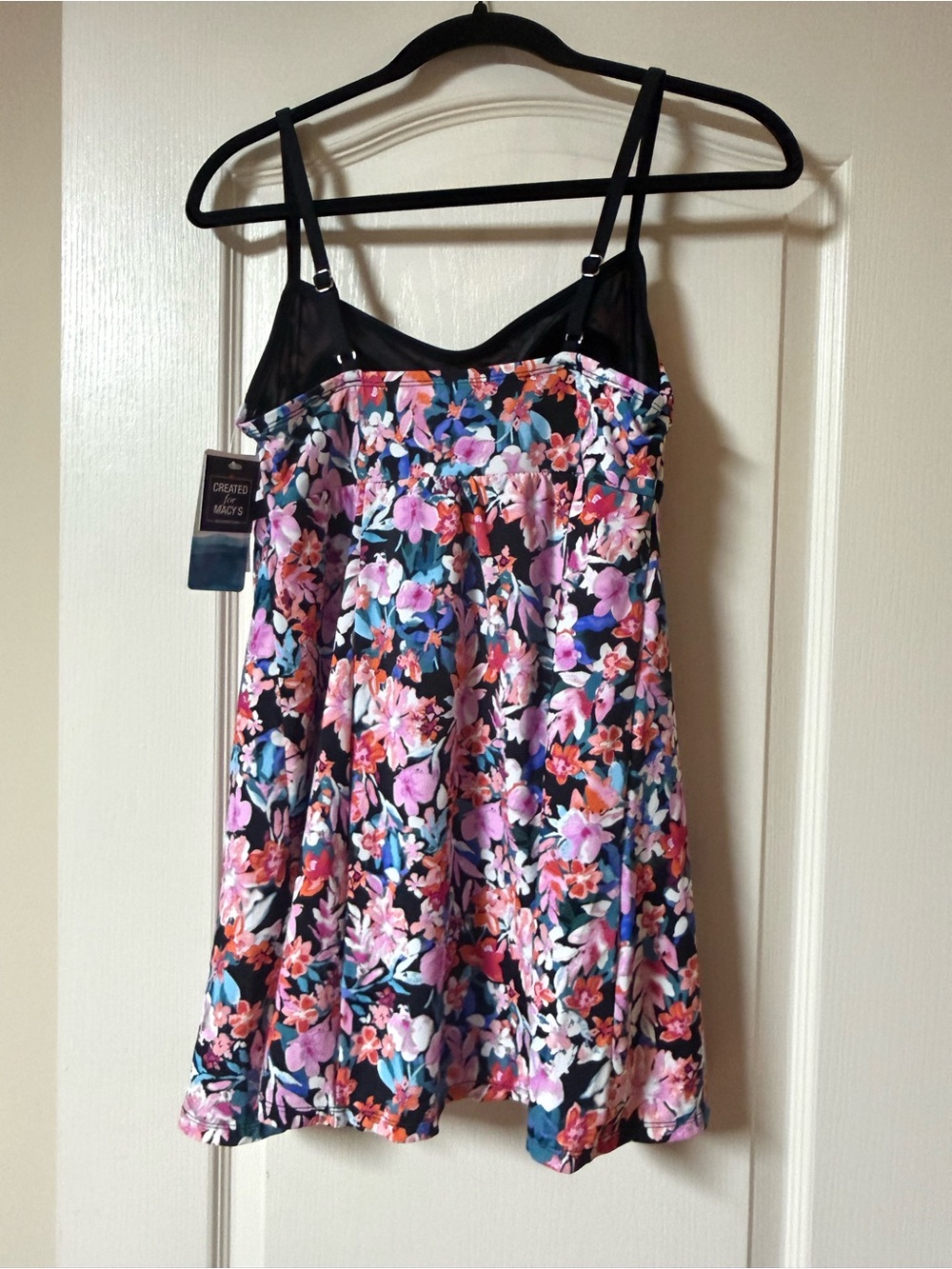 Swim Solutions Multi-Color Floral Swimsuit - Picture 3 of 8